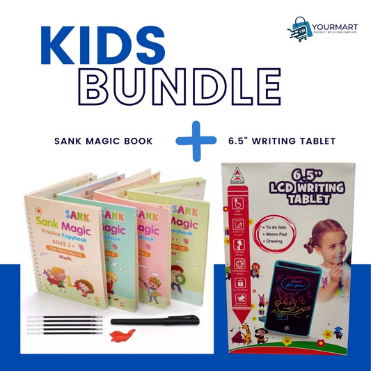 4-in-1 Magic Practice Book + LCD Writing Tablet