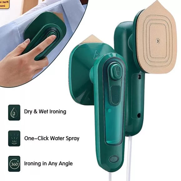 Portable Handheld Steam Iron, 180° Rotatable