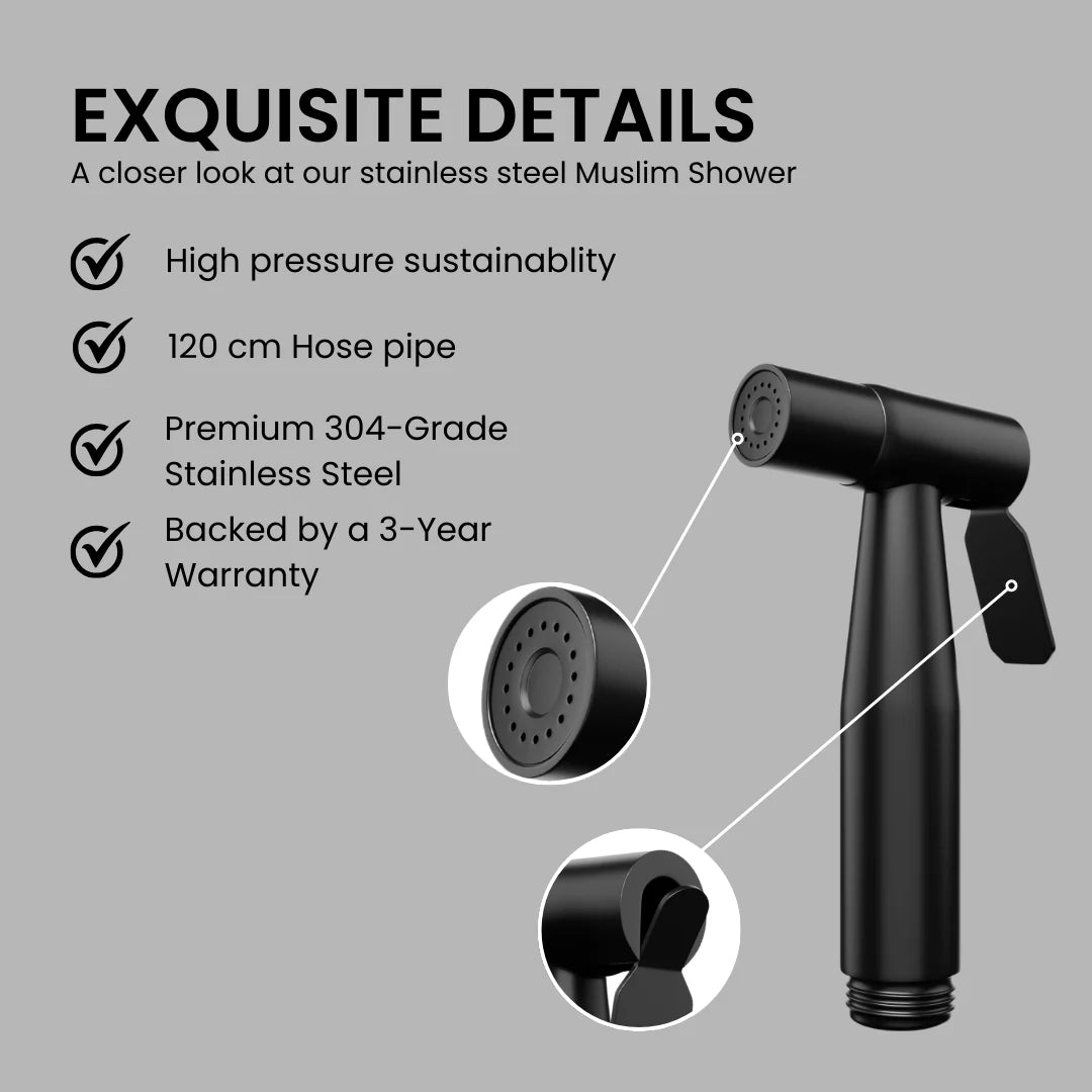Stainless Steel Muslim Shower Set | Premium Quality