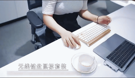 Ultra‑Slim Wireless Keyboard & Mouse Combo – Silent, Rechargeable & Portable for Office, Laptop & Smart TV