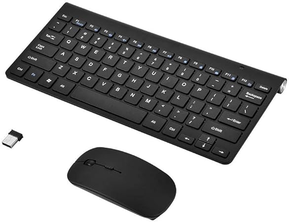Ultra‑Slim Wireless Keyboard & Mouse Combo – Silent, Rechargeable & Portable for Office, Laptop & Smart TV