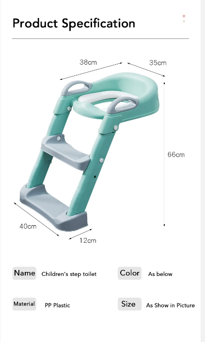 3-in-1 Foldable Kids Toilet Seat