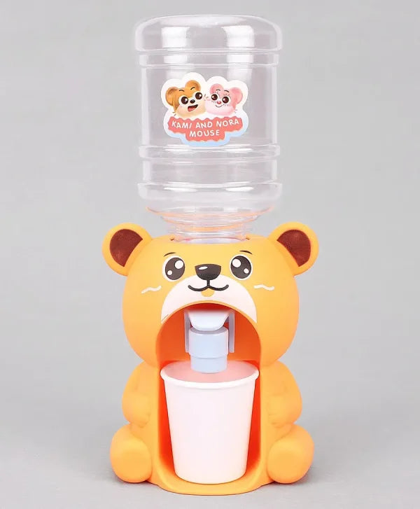 Cute Bear Water Dispenser Toy For Children Mini Drinking Fountain Pumps Water Juice Milk Drinking Fountain Simulation Cartoon Kitchen Toy (bear) (random Color)