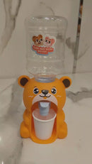 Cute Bear Water Dispenser Toy For Children Mini Drinking Fountain Pumps Water Juice Milk Drinking Fountain Simulation Cartoon Kitchen Toy (bear) (random Color)