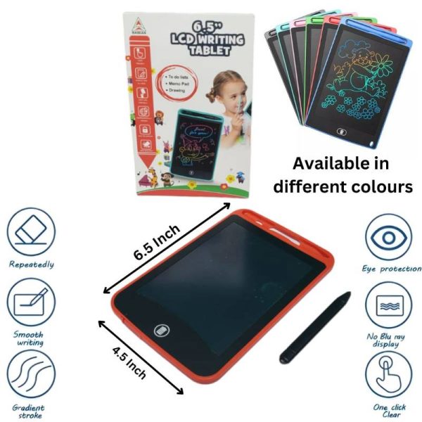 4-in-1 Sank Magic Book Practice + 6.5-Inch Multi-Color LCD Electronic Writing Tablet | Premium Quality