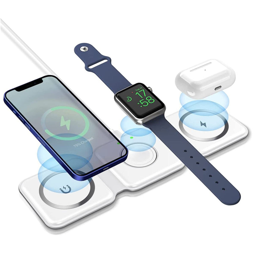 3-in-1 Foldable Magnetic Wireless Charger – 15W