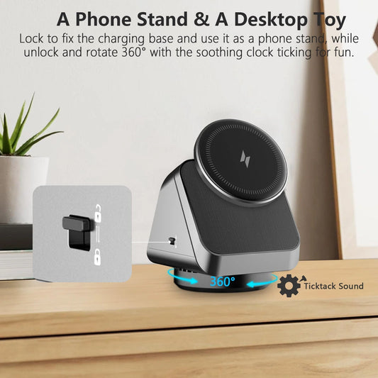 Justlink 3 In1 Magnetic Wireless Charging  Station for iPhone Samsung Phone Air Pods Watch