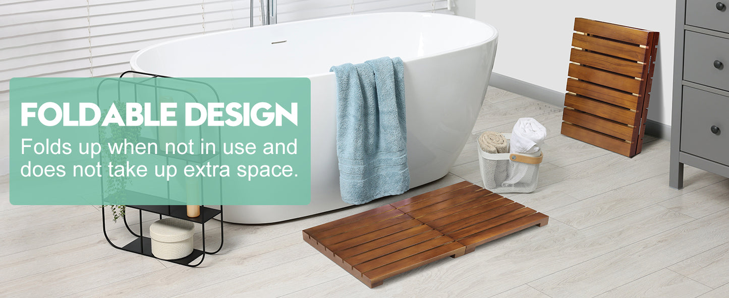 Premium Teak Wood Bath Mat